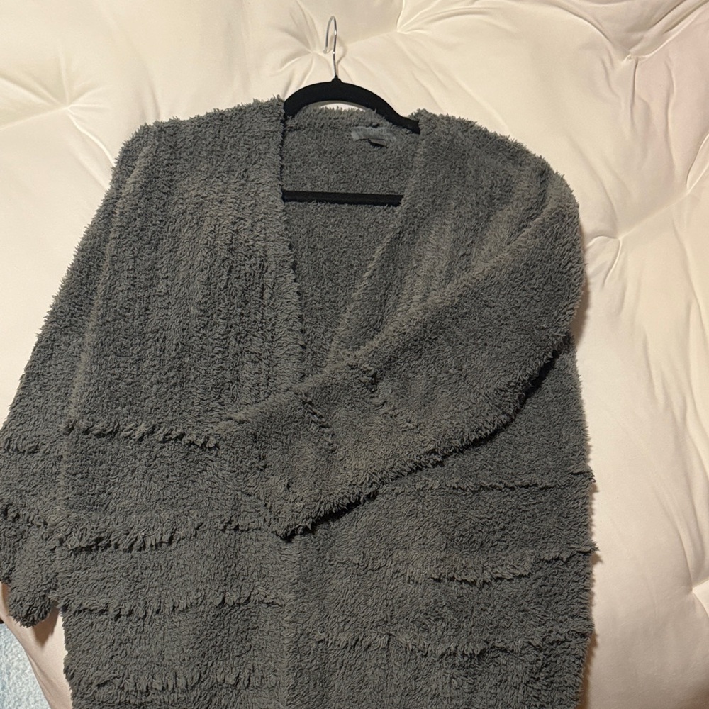 Green cozy barefoot dreams cardigan